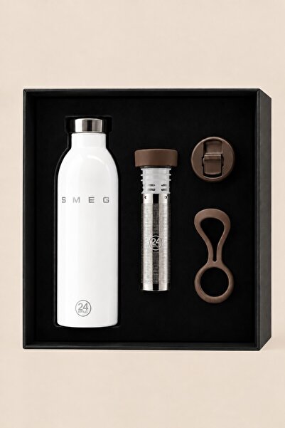 SMEG White Mocha Gift Box - Hediye Seti Black Edition®