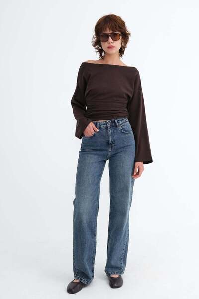 Addax Wide Leg Jean Pants Pn1131