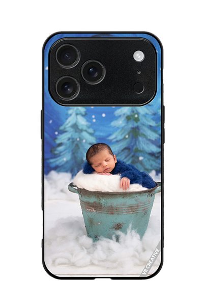VR CREATIVE Protective Case Cover For Apple iPhone 18 Pro Max Snowy Baby Desi...