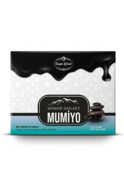 Mumiyo Shilajit Mumia %100 Saf 30 Tablet | Doğal Mumiyo Tableti | Bitkisel İçerikli