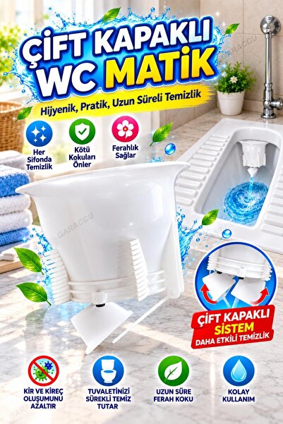 garaccu Çift Kapaklı Wc Matik Koku Önleyici Sessiz Tuvalet Kapağı Haşere Fare...