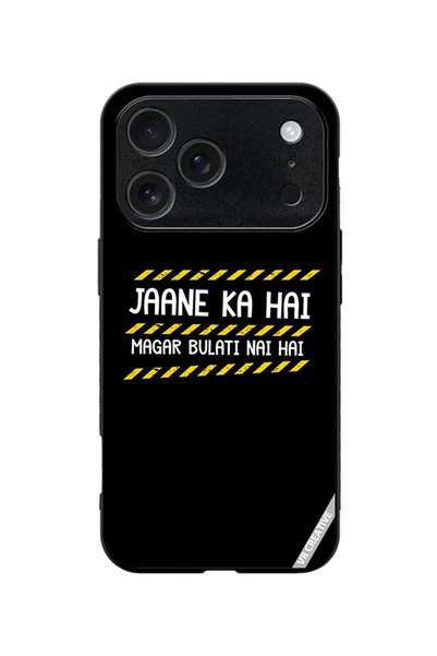 VR CREATIVE Protective Case Cover For Apple iPhone 18 Pro Jaane Ka Hai Design...
