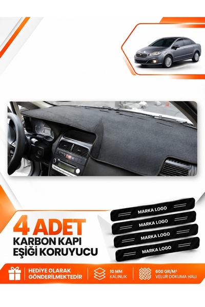 e-biz Fiat Linea (2007-2015) Compatible Dashboard Protection Protective Cover...