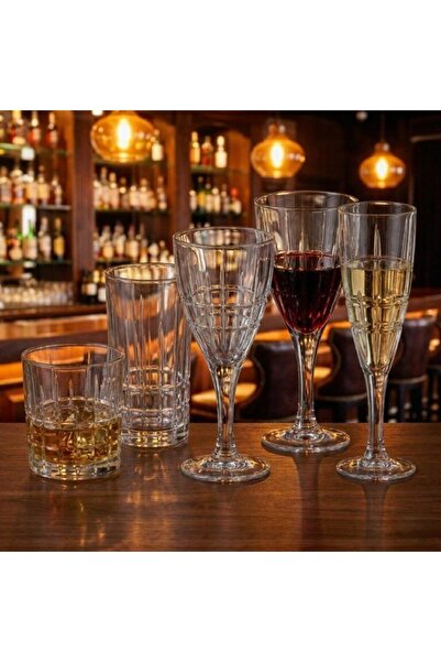 Cristal Bohemia Set 30 Pahare Whisky, Vin, Apa, Sampanie Cristal B