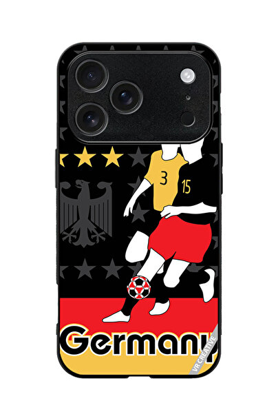 VR CREATIVE Protective Case Cover For Apple iPhone 17 Pro Max Germany Football Soccer Players Design Multicolour