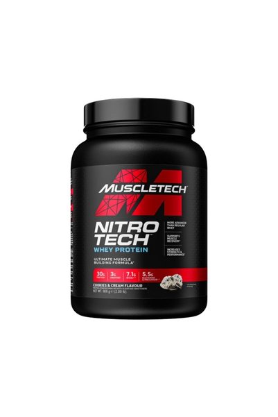 MUSCLETECH Νάιτρο Τεκ Πρωτεΐνη Ορού Γάλακτος – 908γρ - Γεύση Μπισκότα και Κρέμα