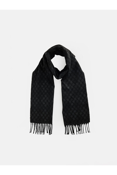 LC Waikiki Esvab • Modern & Distinctive Checkered Embroidered Men's Scarf