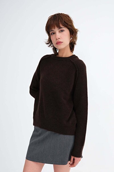 Addax Crew Neck Knitwear Sweater K3484