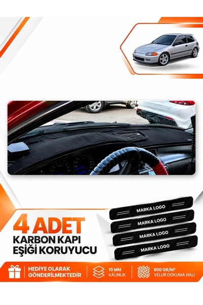 e-biz Honda Civic Eg-Ex-El (1994-2000) Compatible Front Torpedo Protection Co...