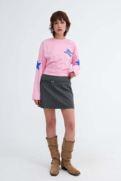 Addax Belted Mini Skirt E02829