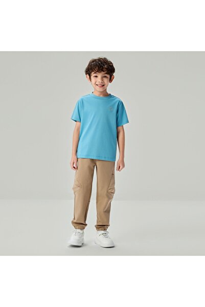 Giordano Junior's Liquid touch Regular Embroidery Tee
