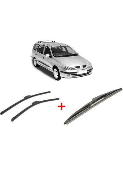 Bosch Set of 3 wipers RENAULT MEGANE I Grandtour (KA0/1_) 1999-2003, for wind...