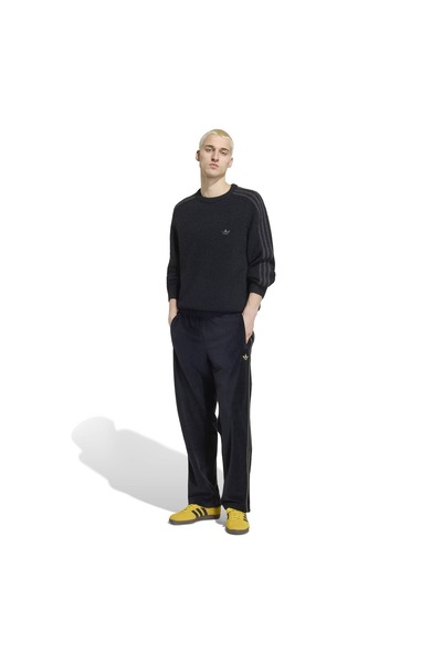 adidas KE4170-E 3S Knıt Crew Erkek Sweatshirt Siyah