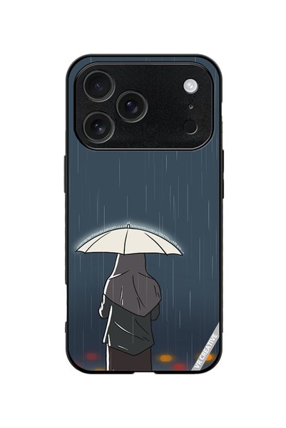 VR CREATIVE Protective Case Cover For Apple iPhone 18 Pro Rainy Days Design M...