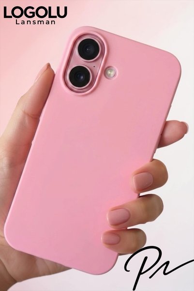 ProNorth IPhone 16 Uyumlu Kılıf Logolu Lansman Soft Yumuşak Içi Kadife Siliko...