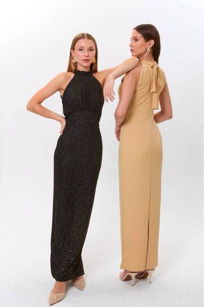 MY GRS Halter Neck Tie-Up Fukuro Dress 4102