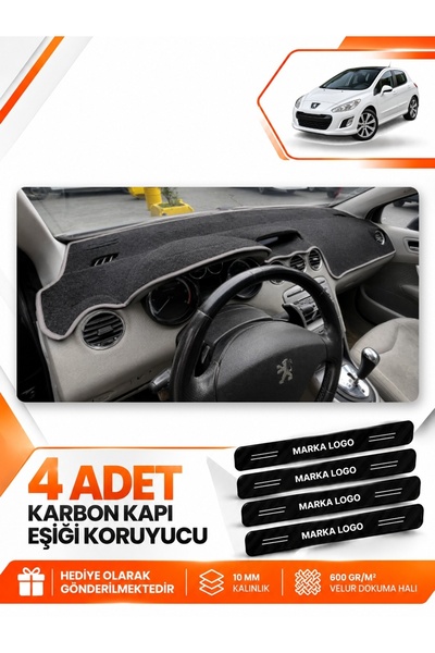 e-biz Peugeot 308 (2008-2014) Compatible Front Chest Glove Box Protection Cov...