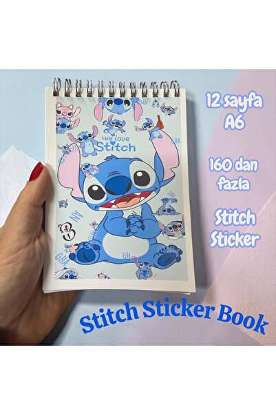 Buki'nin Atölyesi Knjiga sa nalepnicama Stitch / Knjiga / Sveska A6 spiralna ...