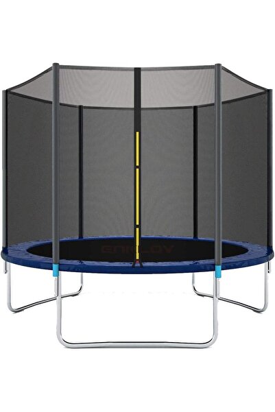 urevo Fitness World Trampoline with Safety Net for Children, 1.80 Meter - Mod...