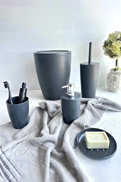 Altabi Set de baie Pure 5 piese, culoare gri