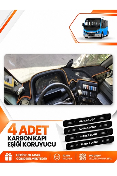 e-biz Karsan Jest (2013-2020) Compatible Front Torpedo Protection Cover - Bla...