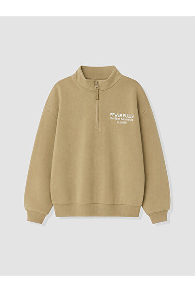 LC Waikiki Uzg Store's Dik Roba Collar Printed Sweatshirt for Boys, for Style...