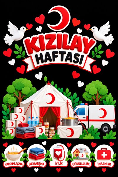 PROMISEBACKDROP2 150x200 cm, Kızılay Haftası, Okul Etkinlik Kumaş Fon