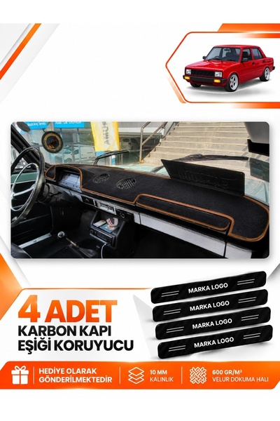 e-biz Tofaş Serçe (1984-1995) Compatible Front Torpedo Protection Carpet Cove...
