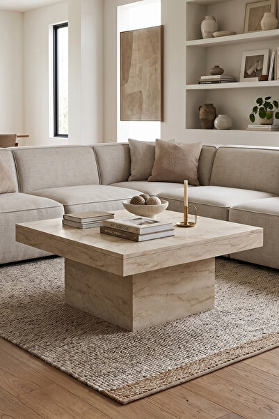 Skandi homeworks Matera Kare Orta Sehpa – Modern ve Minimal Salon Orta Sehpası