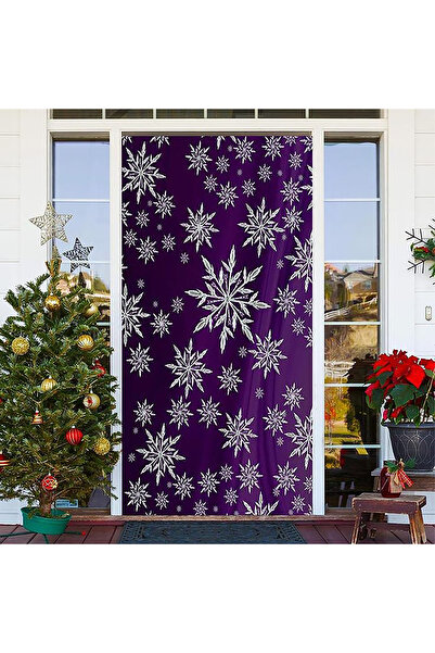 PROMISEBACKDROP2 زينة باب مطاطية بتصميم عيد ميلاد سعيد، زينة باب من القماش، ز...