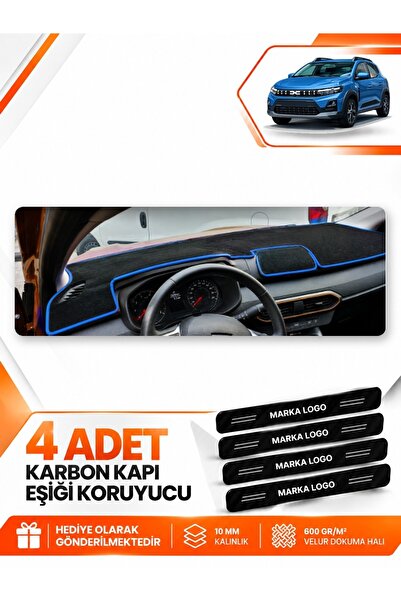 e-biz Dacia Sandero (2022-2026) Screenless Compatible Front Torpedo Protectio...