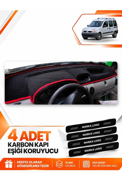 e-biz Renault Kangoo 2 Without Airbag (2004-2008) Compatible Torpedo Protecti...