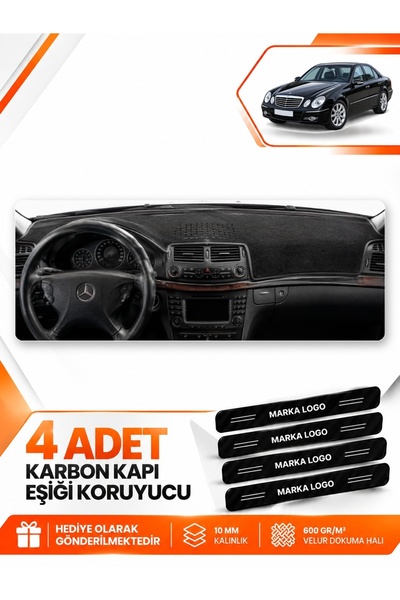 e-biz Mercedes W211 E-Class (2002-2009) Compatible Dashboard Protection Prote...