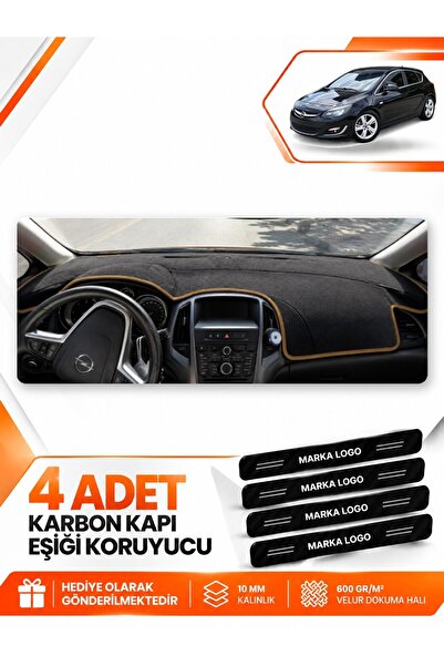 e-biz غطاء حماية أمامي متوافق مع سيارة OPEL ASTRA J (2009-2020) - أسود-بني - ...