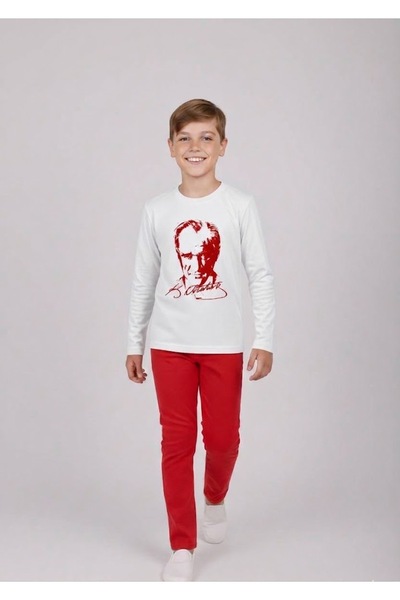 NACAR STORE Σετ ρούχων για αγόρια 23 Απριλίου - 29 Οκτωβρίου, μπλουζάκι Uzunk...