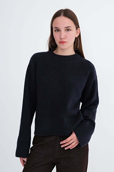 Addax Crew Neck Knitwear Sweater K3497