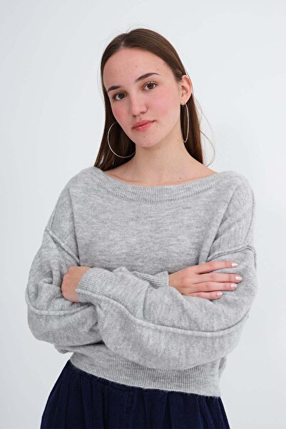 Addax Boat Neck Knitwear Sweater K3466