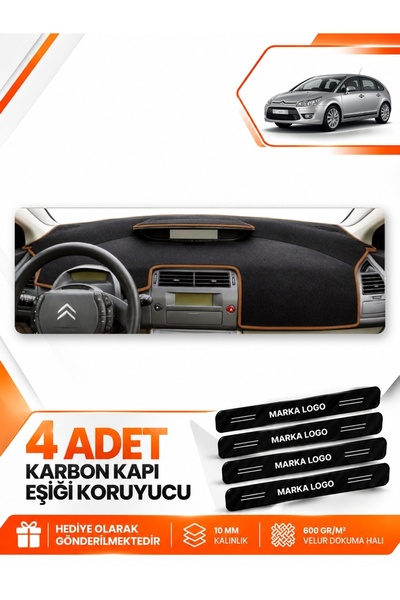 e-biz Citroen C4 (2004-2009) Compatible Front Torpedo Protection Case Carpet ...