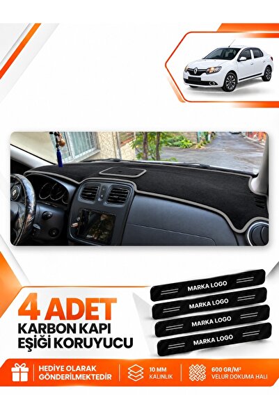 e-biz Renault Symbol (2013-2021) Compatible Front Glove Box Protection Cover ...