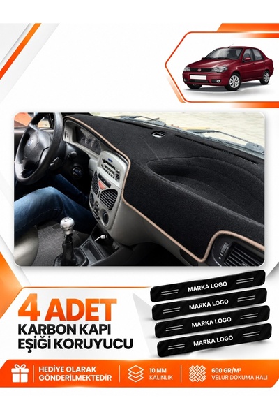 e-biz Fiat Albea (1999-2005) Compatible Front Cover Torpedo Protection Protec...
