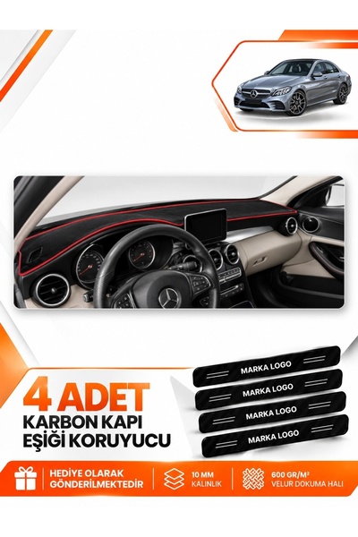 e-biz Mercedes W205 C-Class (2018-2021) Compatible Front Torpedo Protection C...