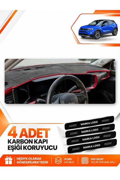 e-biz Opel Mokka (2020-2025) Compatible Front Dashboard Protection Mat Cover ...