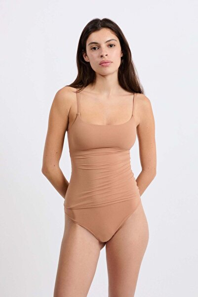 Etam Microfiber Top With Built-In Bra
