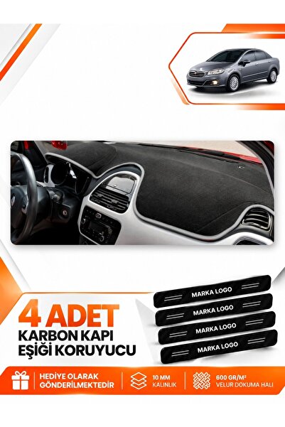e-biz Fiat Linea Urban (2015-2021) Compatible Front Dashboard Protection Cove...
