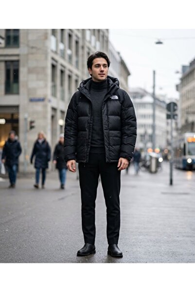 THE NORTH FACE Hmlyn down Parka Men's Outdoor Jacket (550 Fill Goose down) Black