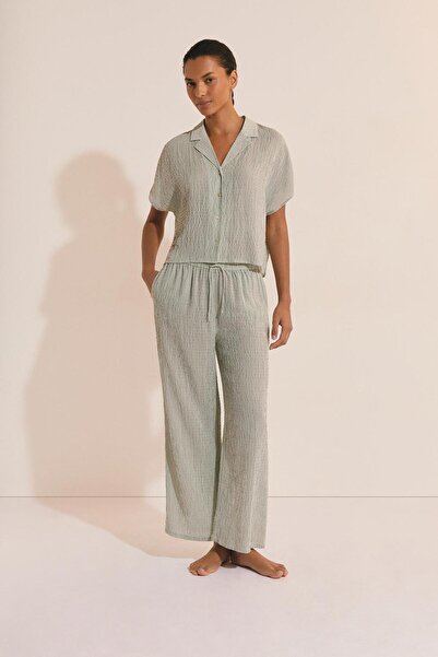 Etam Striped Capri Pants