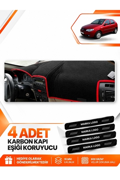 e-biz Fiat Palio (2005-2012) Compatible Front Console Protection Carpet Cover...