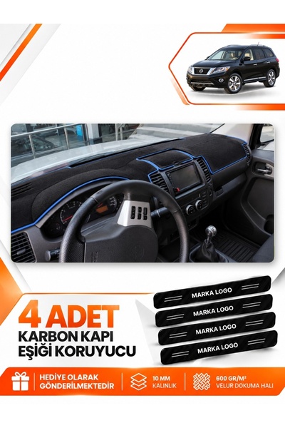 e-biz Nissan Pathfinder (2005-2014) Compatible Front Glove Box Protection Mat...