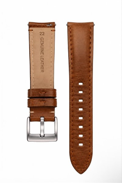 COBRA 22mm Premium Genuine Leather Watch Band Strap Compatible with Fossil Watches L35Fsl