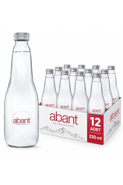 ABANT SU Doğal Kaynak Suyu Cam Şişe 330 ml x 12